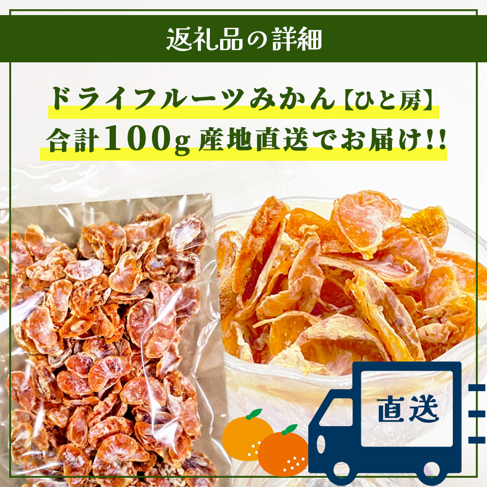 とくべつ【特設サイト特別寄附額】 みかんを使ったドライフルーツ