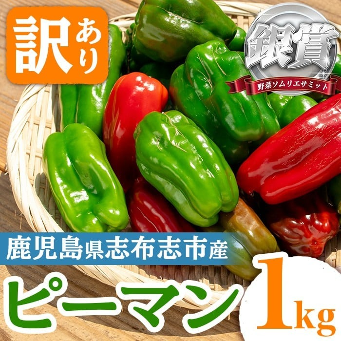 訳あり/志布志産ピーマン(1kg) p5-050